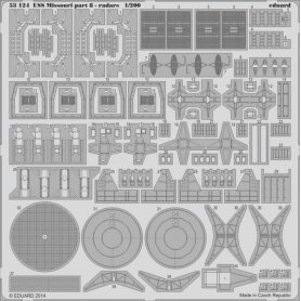 Eduard BIG 1:200 USS Missouri part 2 dla Trumpeter 3705