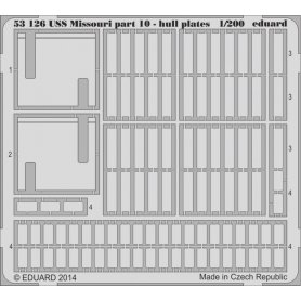 Eduard BIG 1:200 USS Missouri part 2 dla Trumpeter 3705