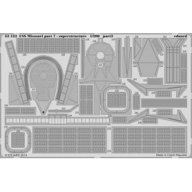 Eduard BIG 1:200 USS Missouri part 2 dla Trumpeter 3705