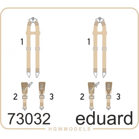 EDUARD 73032 Seatbelts Luftwaffe WWII