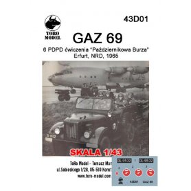 ToRo 1:43 GAZ 69 - 6 PDPD, ćwiczenia "Paź.