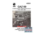 ToRo 1:43 Kalkomanie GAZ 69