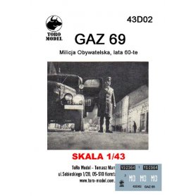 ToRo 1:43 GAZ 69 - Milicja Obywatelska