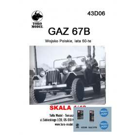 ToRo 1:43 GAZ 67B - Wojsko Polskie, lata 5