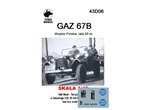 ToRo 1:43 Kalkomanie do GAZ 67B