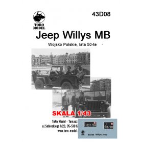 ToRo 1:43 Jeep Willys MB - Wojsko Polskie,