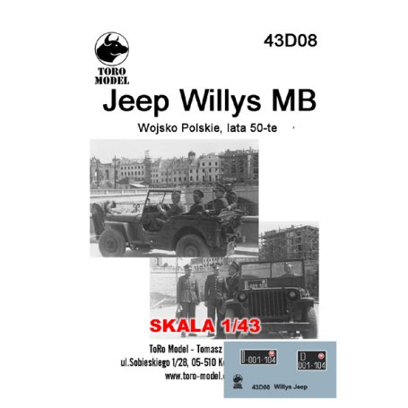 ToRo 1:43 Jeep Willys MB - Wojsko Polskie,