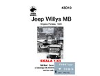 ToRo 1:43 Kalkomanie do Jeep Willys MB