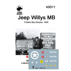 TORO 43D11 1/43 Jeep Willys MB - Polskie Siły Zb
