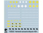 ToRo 1:72 Decals German tactical signs in the September campaign of 1939 
