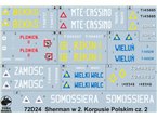 ToRo 1:72 Decals Shermany in 2nd Polish Corps, Italy 1945 pt.2 