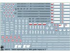 ToRo 1:35 License plates wz.2000 / emblems and operating inscriptions of Polish Army vehicles pt.2 