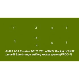 Trumpeter 1:35 Rakieta 9P113 TEL w/9M21 Luna-M Short-range artillery