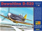 RS Models 1:72 Dewoitine D.520 wersja Luftwaffe
