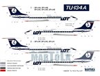 Martola 1:144 Kalkomanie do Tupolev Tu-134A