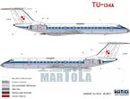 Martola 1:144 Decals for Tupolev Tu-134 