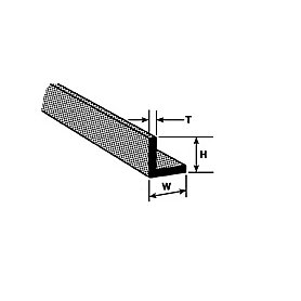 Plastruct 4.8 x 4.8 x 1.7 x 600mm 5 sztuk