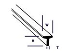 Plastruct Wymiary 1.6 x 1.6 x 0.5 x 250mm 10 sztuk