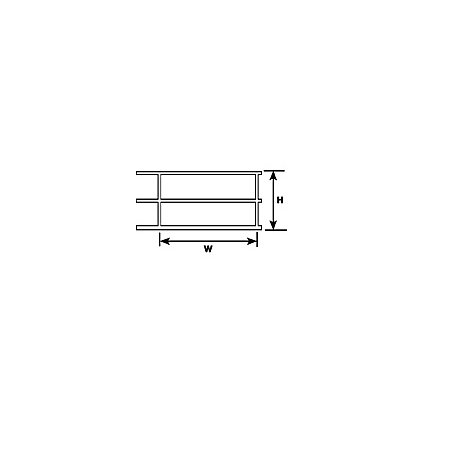 PLASTRUCT 90682 BARIERKA 11.1 x 19.1 HO- 150 * 2