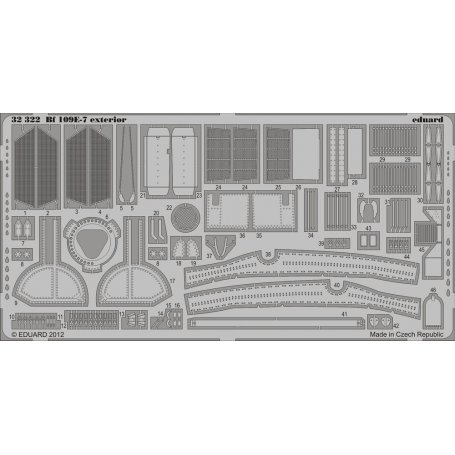 Eduard Bf 109E-7 exterior TRUMPETER