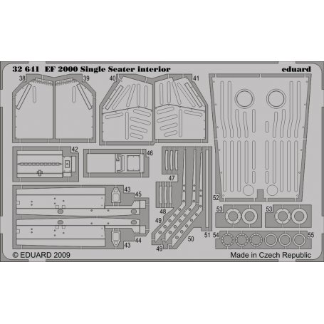 Eduard EF-2000 Typhoon Single Seater interior S.A. TRUMPETER