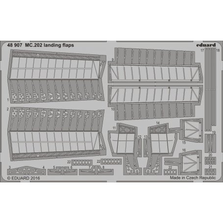 Eduard MC.202 landing flaps EDUARD/HASEGAWA 1132