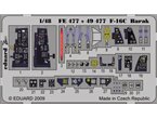 Eduard 1:48 Interior elements for F-16C Barak / Kinetic 