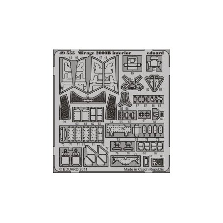Eduard Mirage 2000B interior S.A. KINETIC