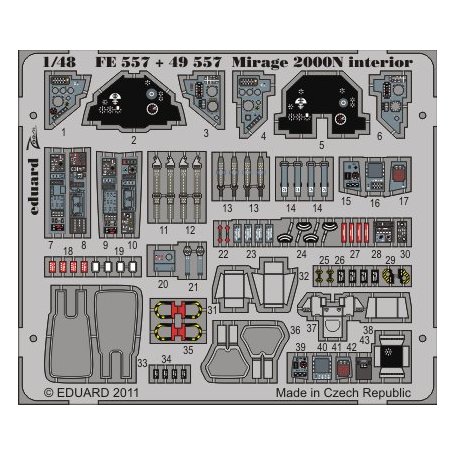 Eduard Mirage 2000N interior S.A. KINETIC