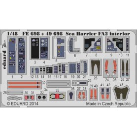 Eduard 1:48 Elementy wnętrza do Sea Harrier FA2 dla Kinetic