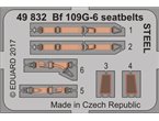 Eduard 1:48 Seatbelts for Messerschmitt Bf-109 G-6 / Zvezda / STEEL 