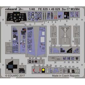 Eduard 1:48 Elementy wnętrza do Sukhoi Su-17 M3 / M4 dla Kittyhawk