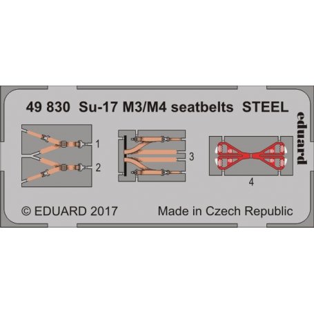 Eduard Su-17 M3/M4 seatbelts STEEL KITTY HAWK