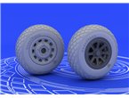 Eduard 1:48 Wheels for North American P-51 / Tamiya 