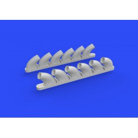 Eduard 1:48 Curtiss P-40B exhaust stacks dla Airfix