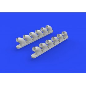 Eduard 1:48 Curtiss P-40B exhaust stacks dla Airfix