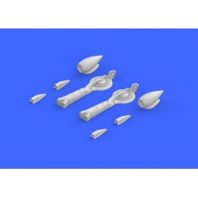 Eduard 1:48 P-38J turbochargers air intakes dla Academy
