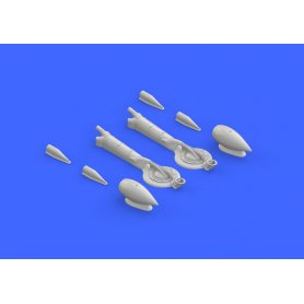 Eduard 1:48 P-38J turbochargers air intakes dla Academy