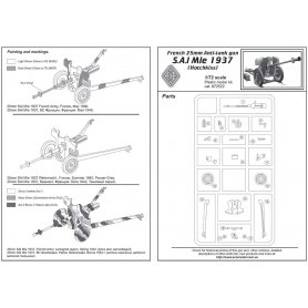 ACE 1:72 Działo przeciwpancerne S.A.L. Mle 1937