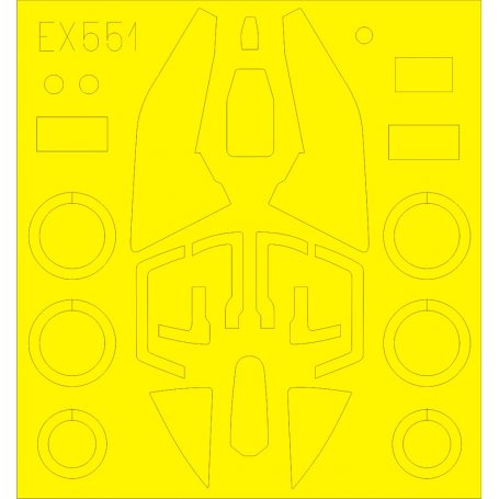 Eduard 1:48 Maski do Sukhoi Su-17 M3/M4 dla Kittyhawk