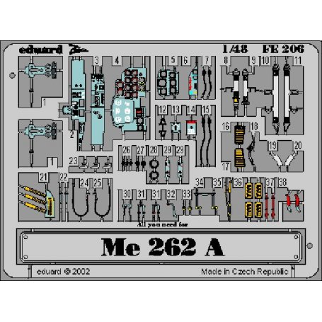 Eduard 1:48 Messerschmitt Me-262A Schwalbe dla Tamiya