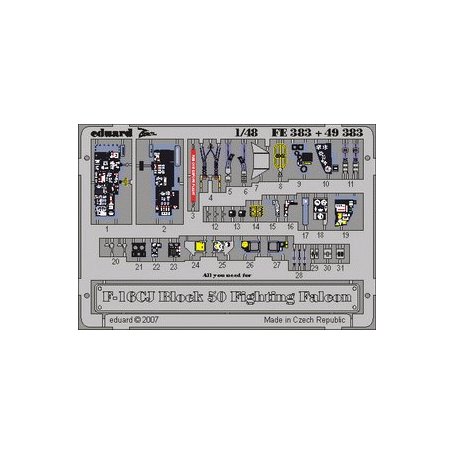 Eduard 1:48 F-16CJ Block 50 dla Tamiya 61098