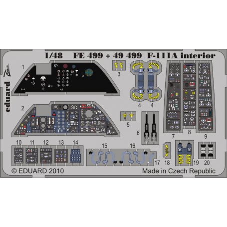 Eduard F-111A interior S.A. HOBBY BOSS