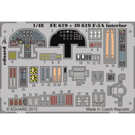 Eduard 1:48 F-5A interior S.A. dla Kinetic