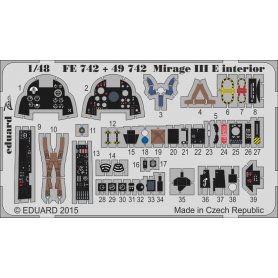 Eduard Mirage III E interior Kinetic 48050