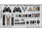 Eduard 1:48 Interior elements for Mirage III E / Kinetic 48050 