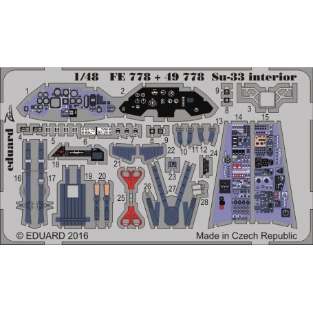 Eduard Su-33 interior KINETIC K48062