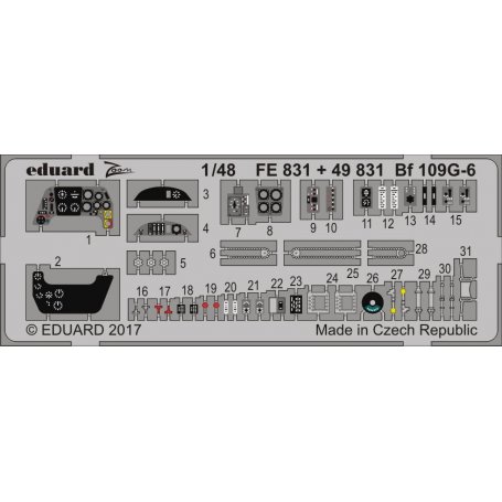 Eduard 1:48 Messerschmitt Bf-109 G-6 dla Zvezda