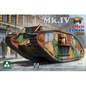 Takom 2076 WWI Heavy Tank MK.IV 2 in 1
