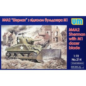UM 214 TANK M4A2 WITH DOZER BLADE
